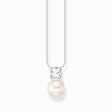 Necklace pearl with white stone silver from the  collection in the THOMAS SABO online store