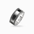 Band ring black Ceramic pav&eacute; from the  collection in the THOMAS SABO online store