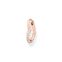 Aro coraz&oacute;n con piedras blancas oro rosado de la colección Charming Collection en la tienda online de THOMAS SABO