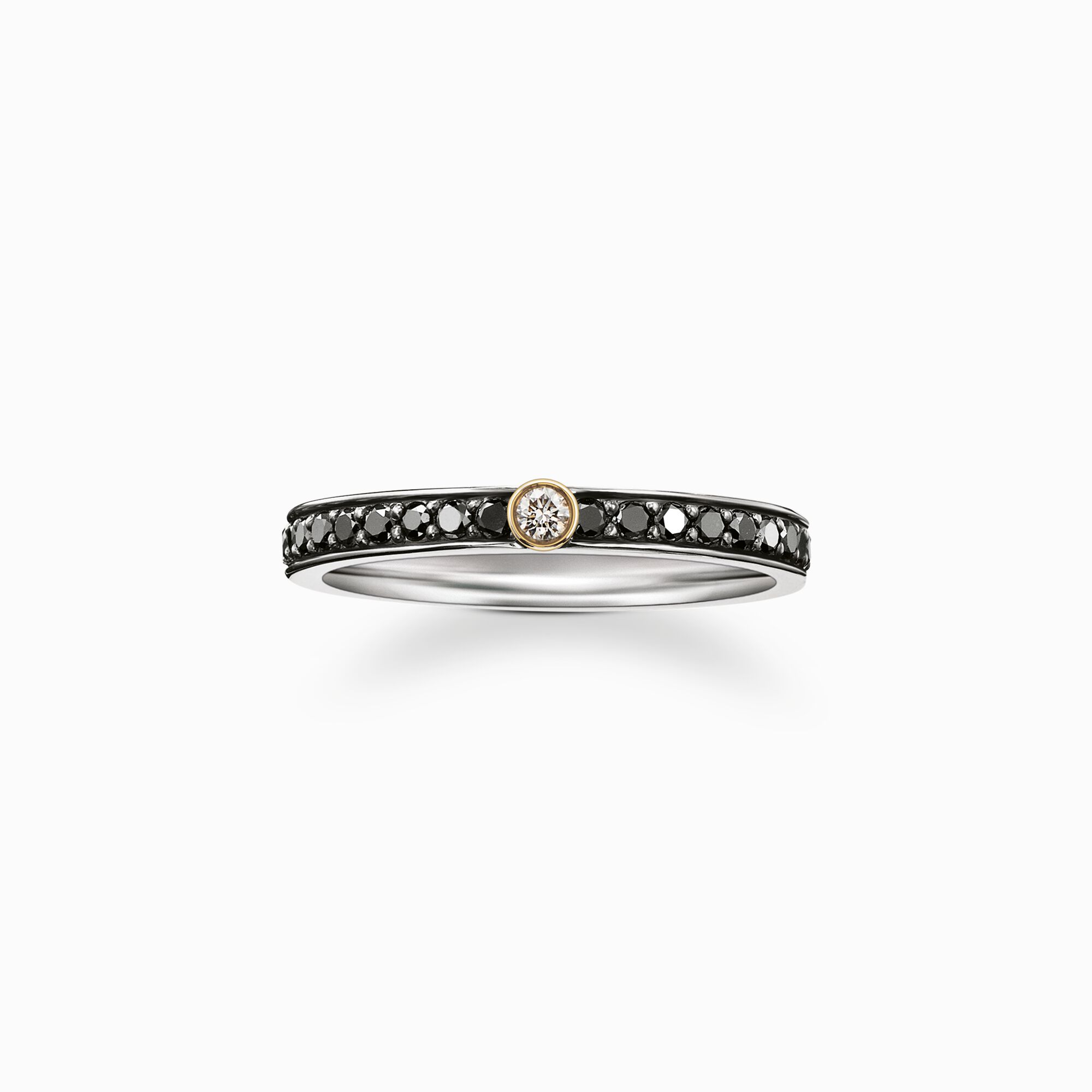 Ring eternity black diamond from the  collection in the THOMAS SABO online store