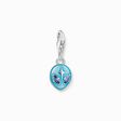 Charm pendant alien with blue cold enamel and sapphire blue stones silver from the Charm Club collection in the THOMAS SABO online store