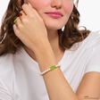 Bracelet de perles avec Ours d&rsquo;or vert, argent de la collection Charming Collection dans la boutique en ligne de THOMAS SABO