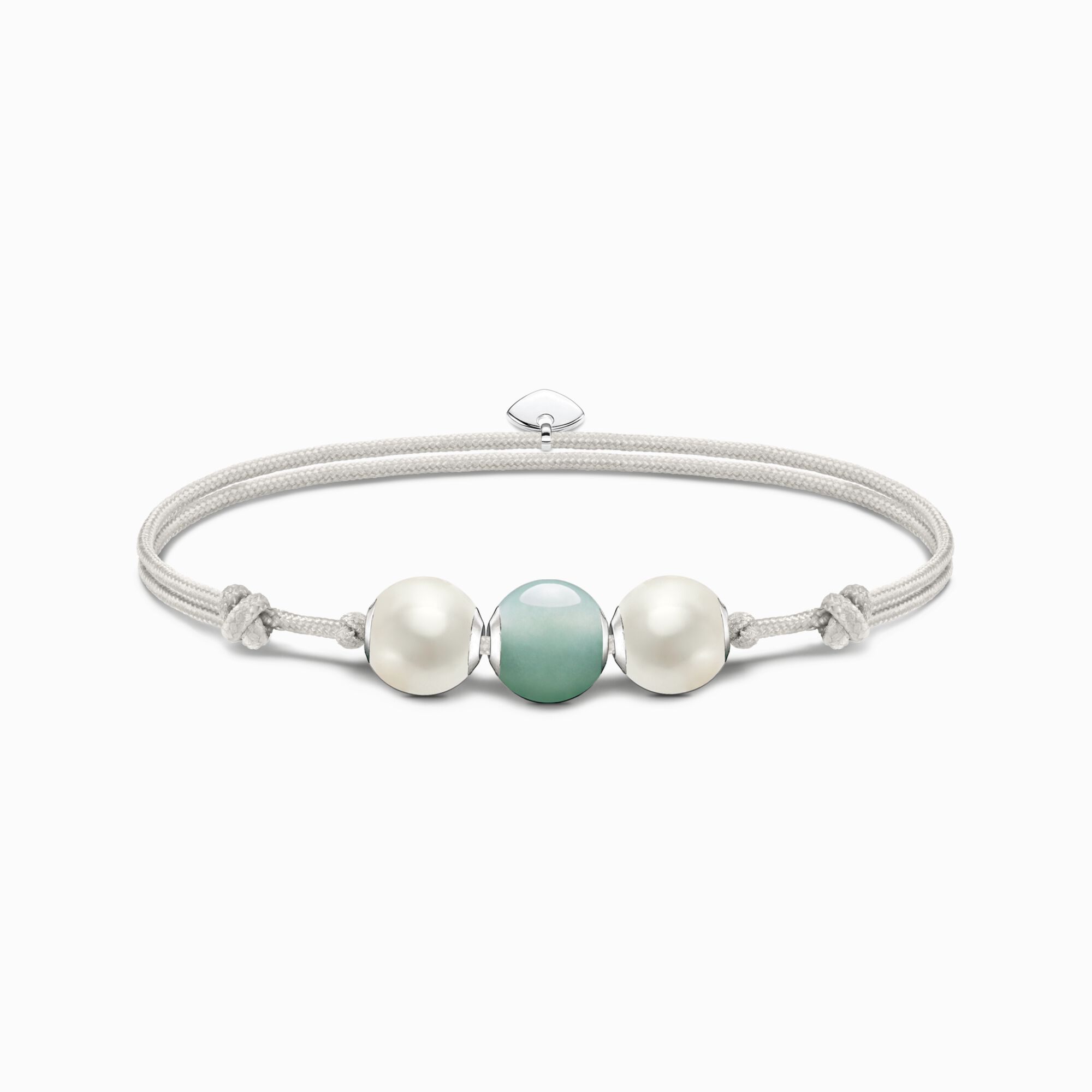Bracelet Karma Secret with green aventurine Bead and white freshwater pearls from the Karma Beads collection in the THOMAS SABO online store