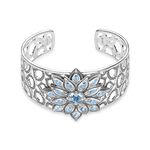 Bracelet manchette fleur de lotus bleue de la collection  dans la boutique en ligne de THOMAS SABO