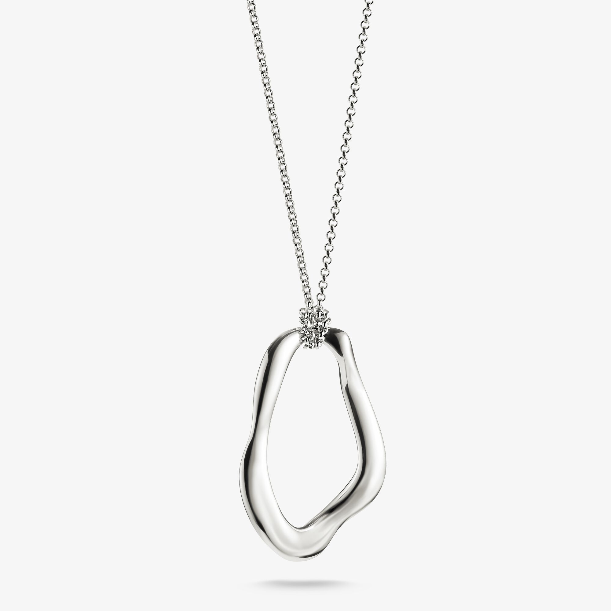 THOMAS SABO Chaîne avec pendentif Natural Beauty en argent, Argent sterling, Taille: 70 cm, femme
