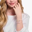 Ledamot Charm-armband med rosenkvarts beads och Charmista Coin silver ur kollektionen Charm Club i THOMAS SABO:s onlineshop