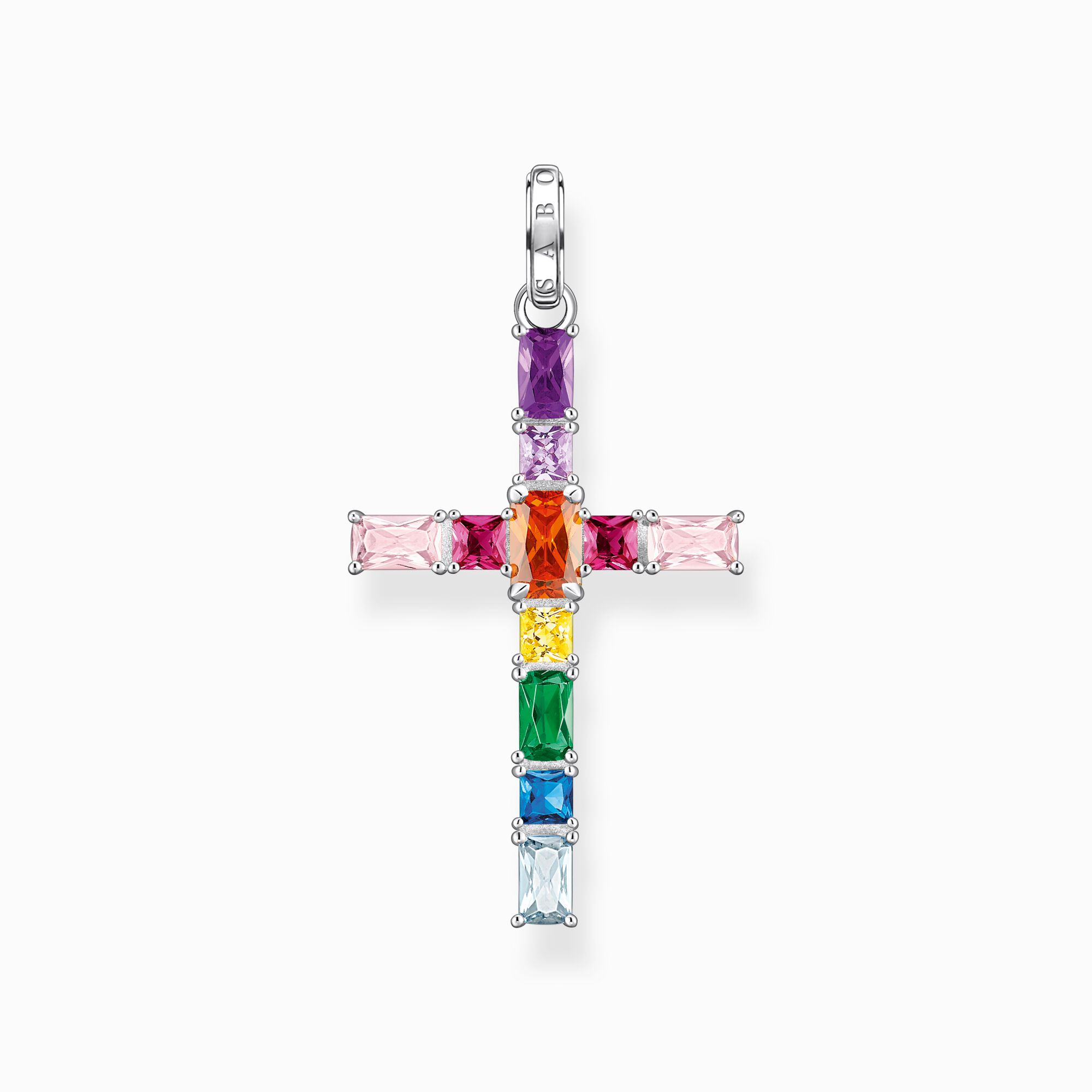 Pendentif croix avec pierres multicolore argent de la collection  dans la boutique en ligne de THOMAS SABO