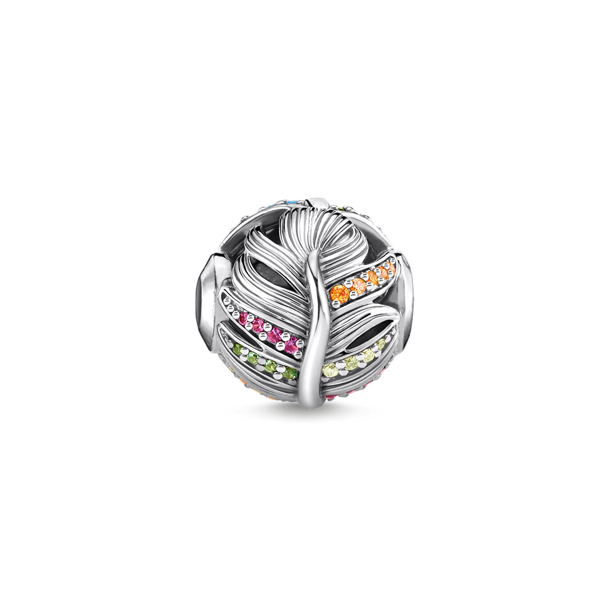 Thomas Sabo Bead Feder silber mehrfarbig K0343-342-7