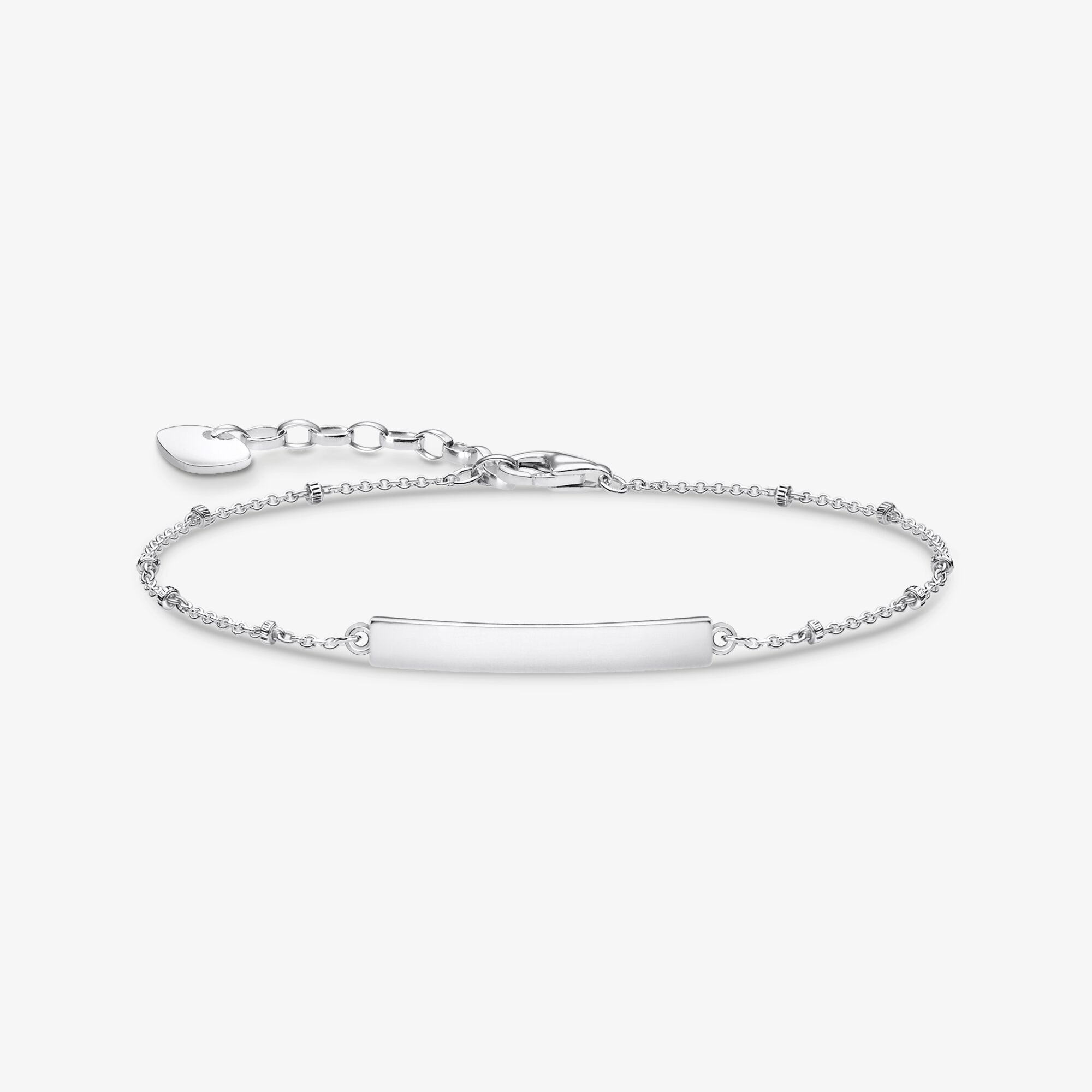 THOMAS SABO Bracelet classique dots argent, Argent sterling, Taille: 19 cm, femme