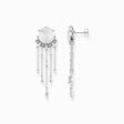 Earrings milky quartz with winter sun rays silver from the  collection in the THOMAS SABO online store