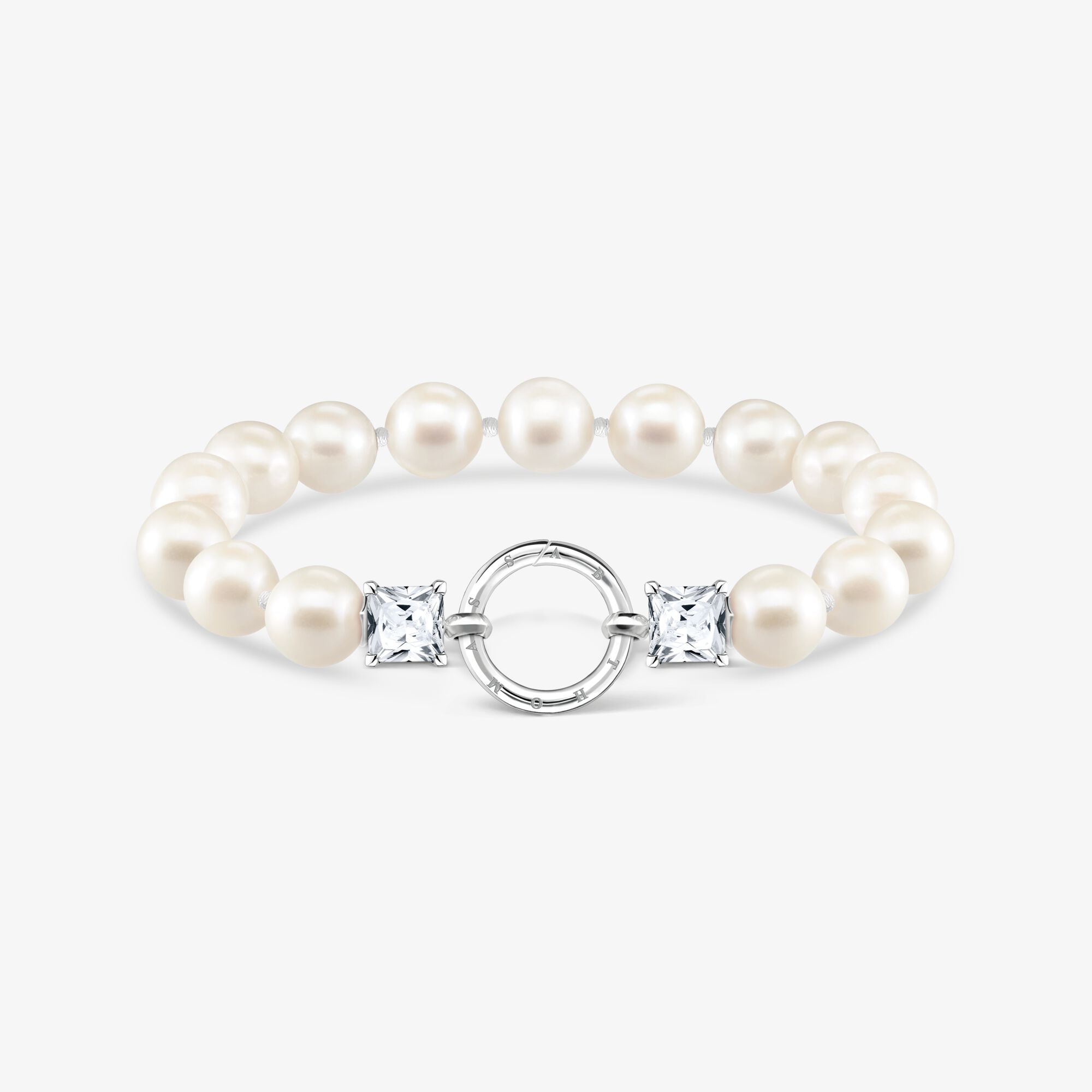 THOMAS SABO Armband pärlor silver, 925 sterlingsilver, Storlek: 19 cm, för damer