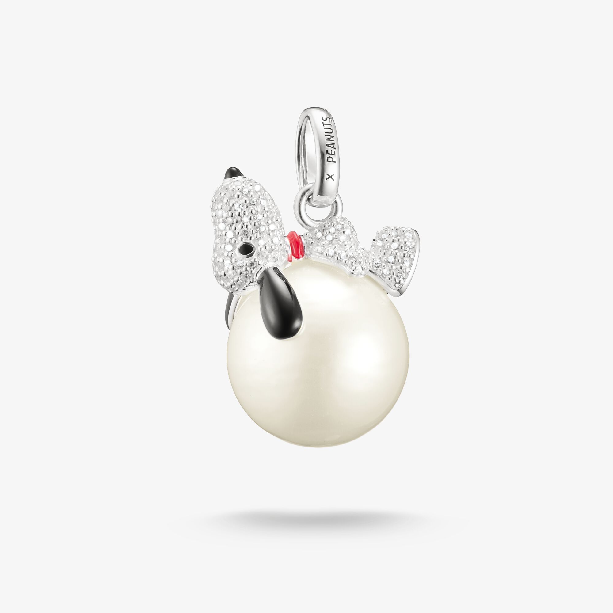 THOMAS SABO Peanuts Pendentif Snoopy sur boule de neige, Argent sterling, Taille: one size, Unisex