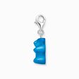 Silver charm pendant goldbears in blue from the Charm Club collection in the THOMAS SABO online store