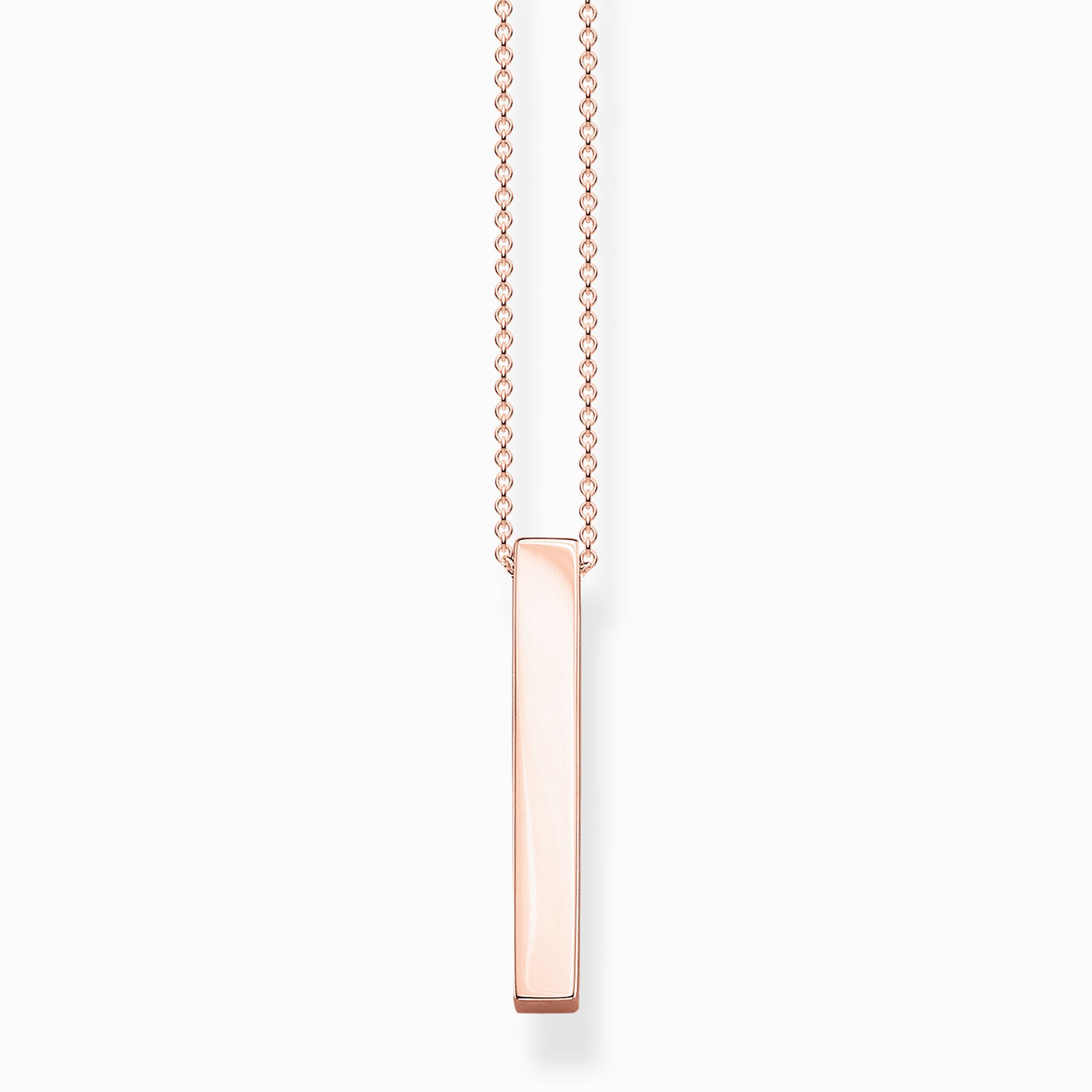 Necklace rose-gold cuboid from the  collection in the THOMAS SABO online store