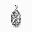 Pendentif Karma Wheel blanche avec diamant de la collection  dans la boutique en ligne de THOMAS SABO