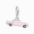Silver member charm pendant with pink old timer from the Charm Club collection in the THOMAS SABO online store