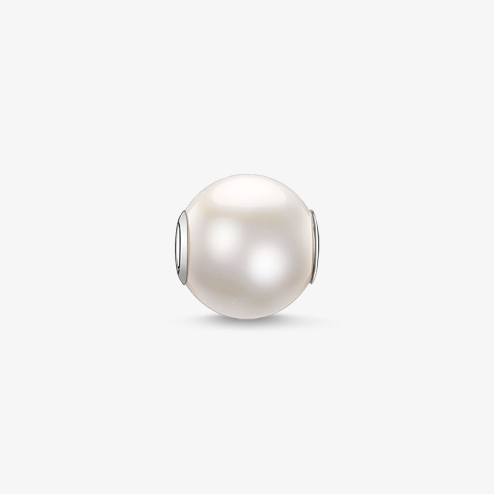 THOMAS SABO Bead perle blanche, grande Argent sterling, Taille: one size, pour femme