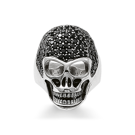 ring skull pav&eacute; from the  collection in the THOMAS SABO online store