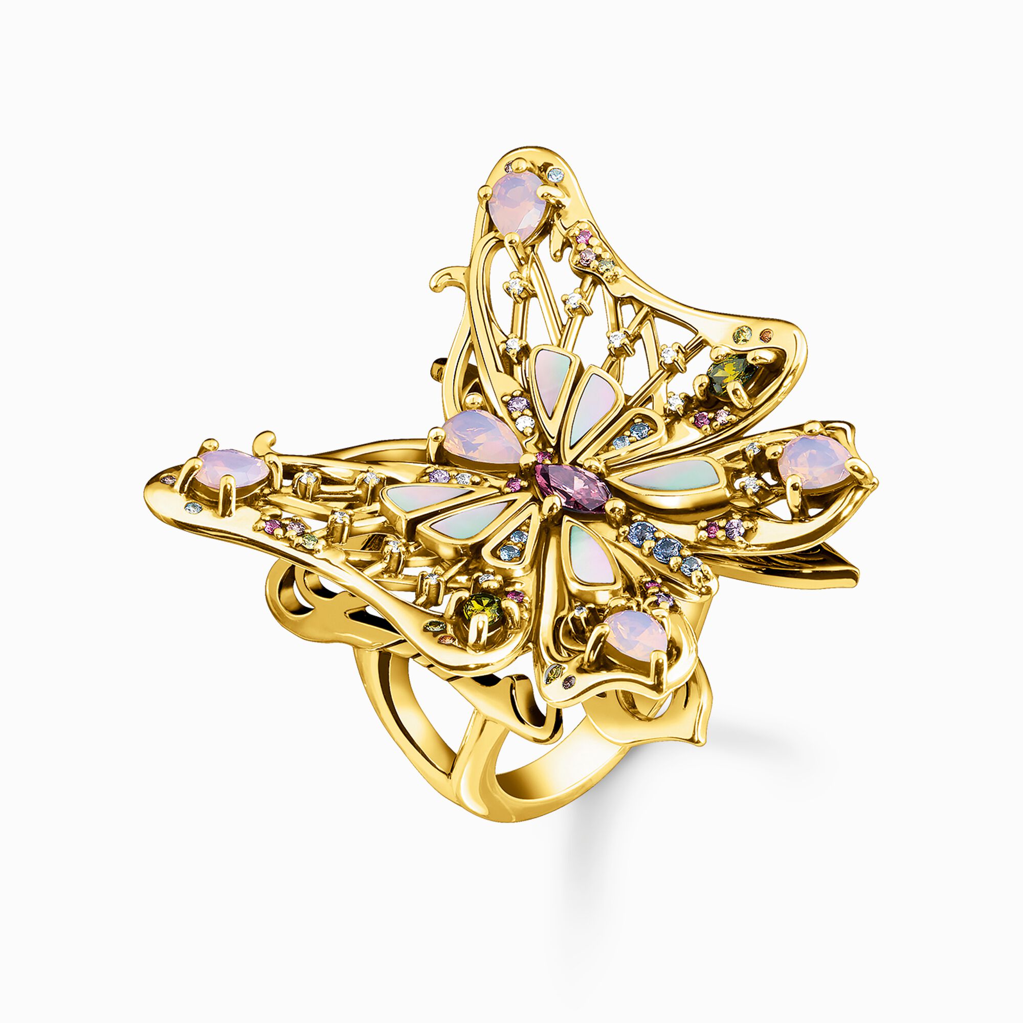 Ring butterfly gold from the  collection in the THOMAS SABO online store