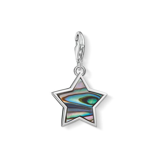 Charm pendant star mother-of-pearl turquoise from the Charm Club collection in the THOMAS SABO online store