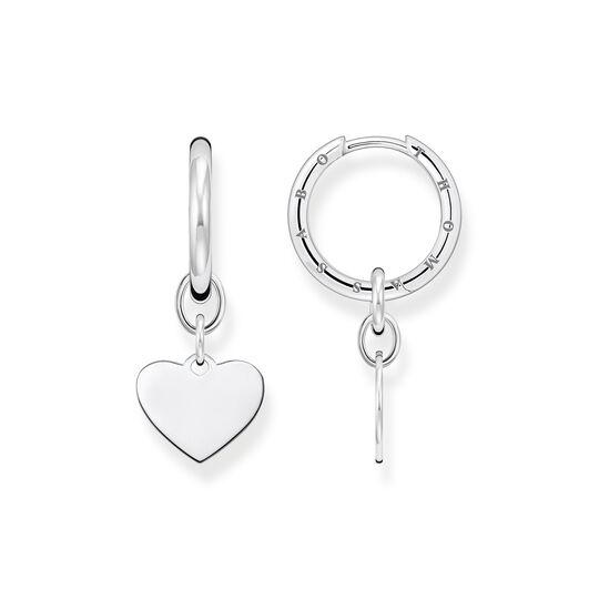 Hoop earrings with heart silver from the  collection in the THOMAS SABO online store