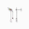 Earrings flower with colourful stones silver from the  collection in the THOMAS SABO online store