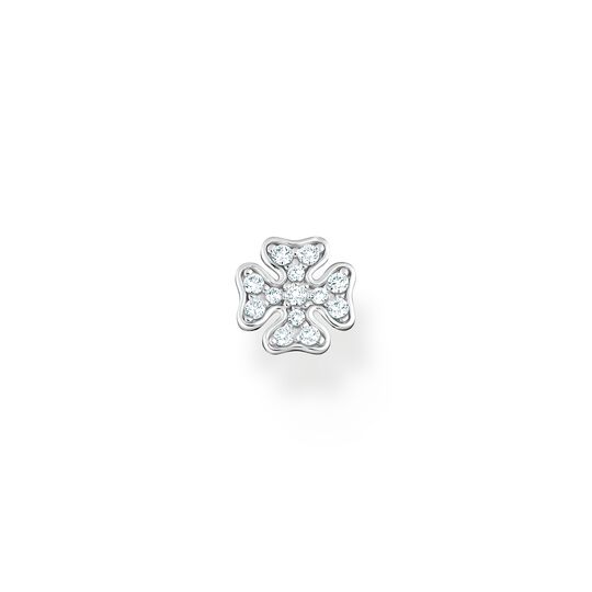 Single ear stud cloverleaf silver from the Charming Collection collection in the THOMAS SABO online store