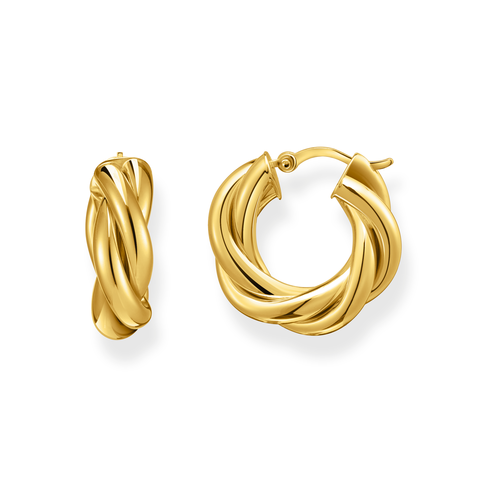 Thomas Sabo Creolen gedrehtes Design vergoldet gelbgoldfarben CR742-413-39