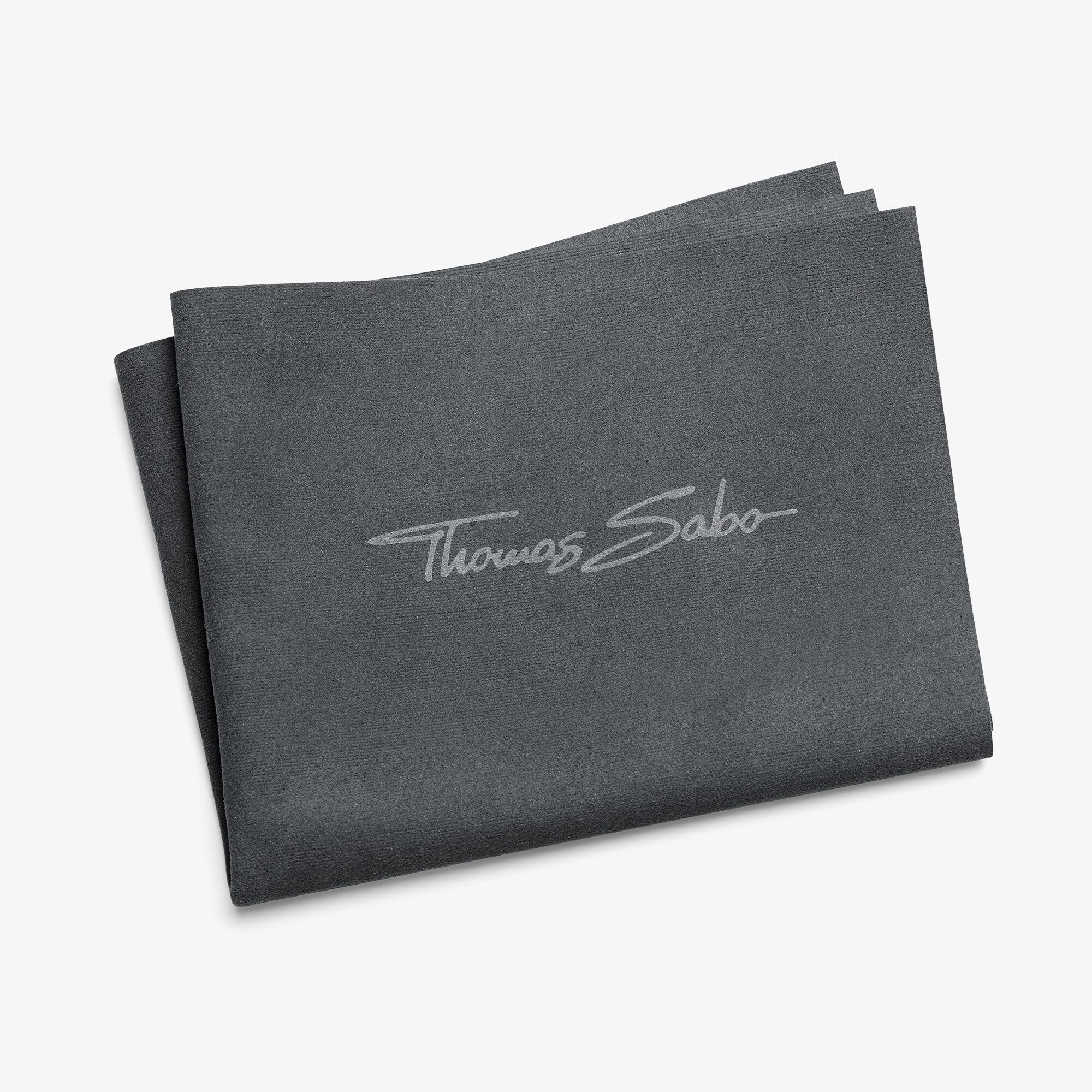 THOMAS SABO Schmuck Putztuch 30 x 24 cm Mikrofaser grau Unisex