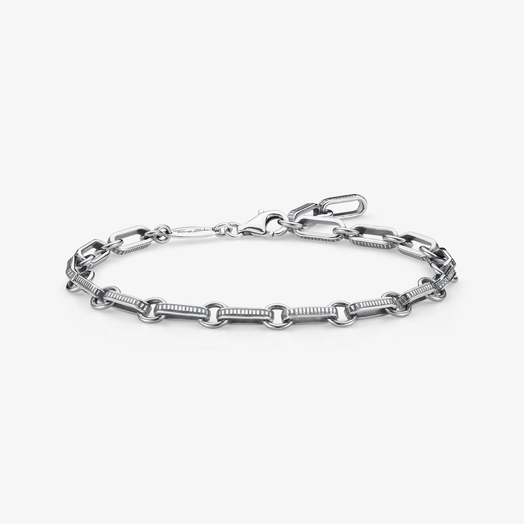 THOMAS SABO Bracelet, Argent Sterling 925‰, noirci, Taille: 20 cm, Unisex