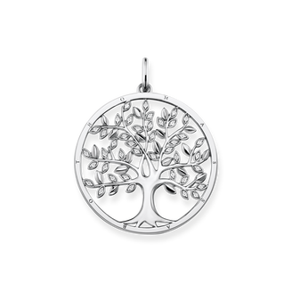 of necklace with Silver Tree pendant THOMAS Love | SABO