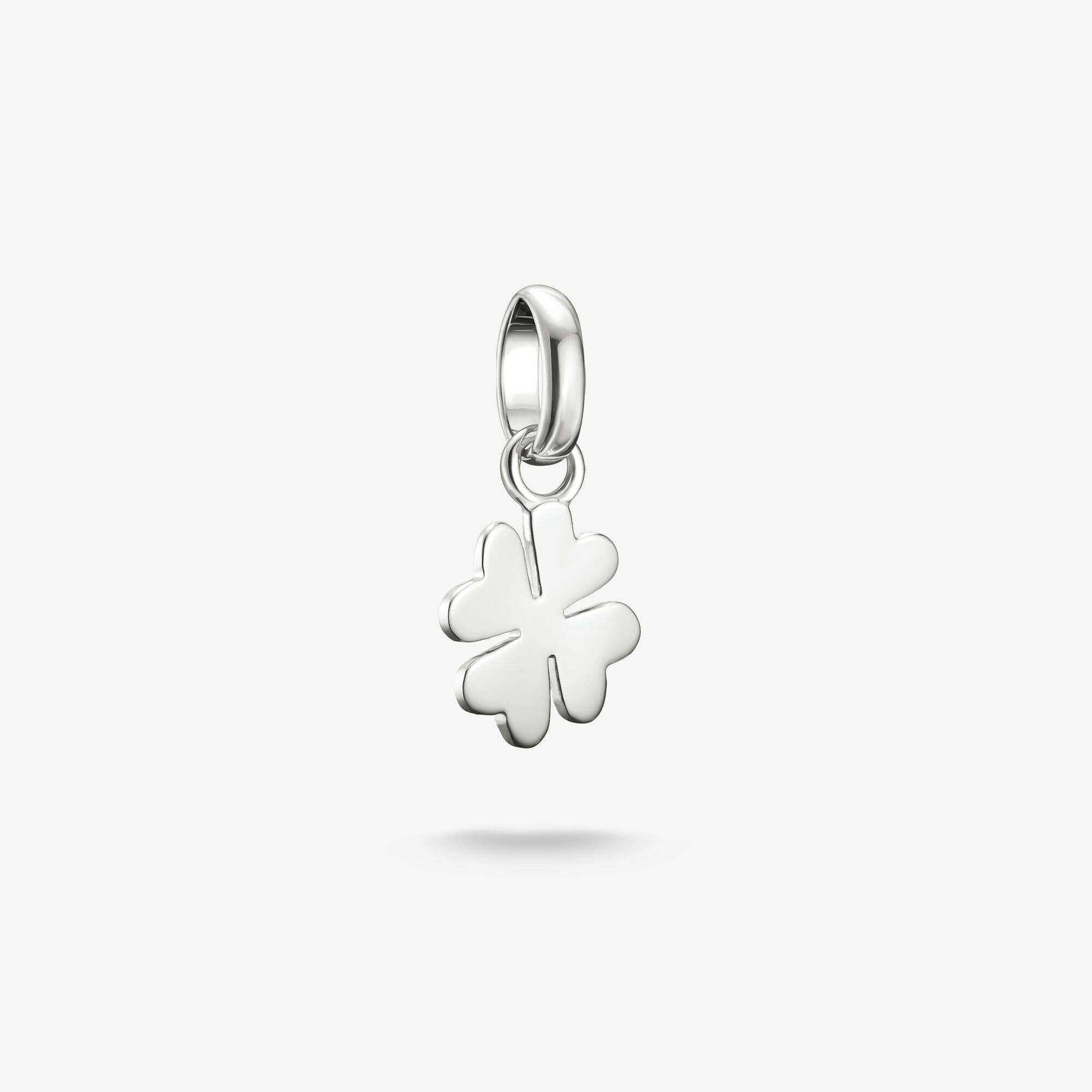 THOMAS SABO Pendentif Charm trèfle à quatre feuilles Connect argent, Argent sterling, Taille: one size, femme