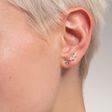 Ohrringe Ear Climber wei&szlig;e Steine silber aus der Charming Collection Kollektion im Online Shop von THOMAS SABO
