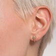 Single ear stud white stones gold from the Charming Collection collection in the THOMAS SABO online store