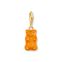 Gold-plated charm pendant goldbears in orange from the Charm Club collection in the THOMAS SABO online store