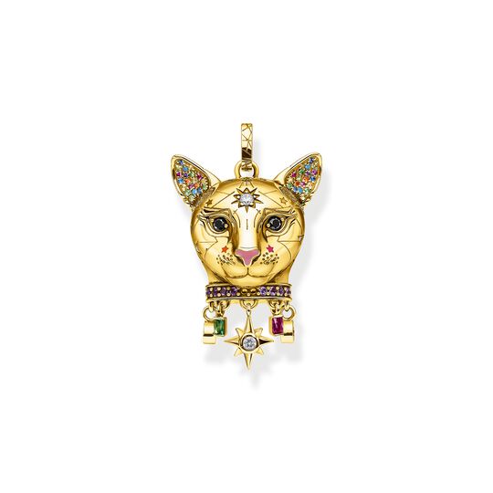 Pendant cat gold from the  collection in the THOMAS SABO online store