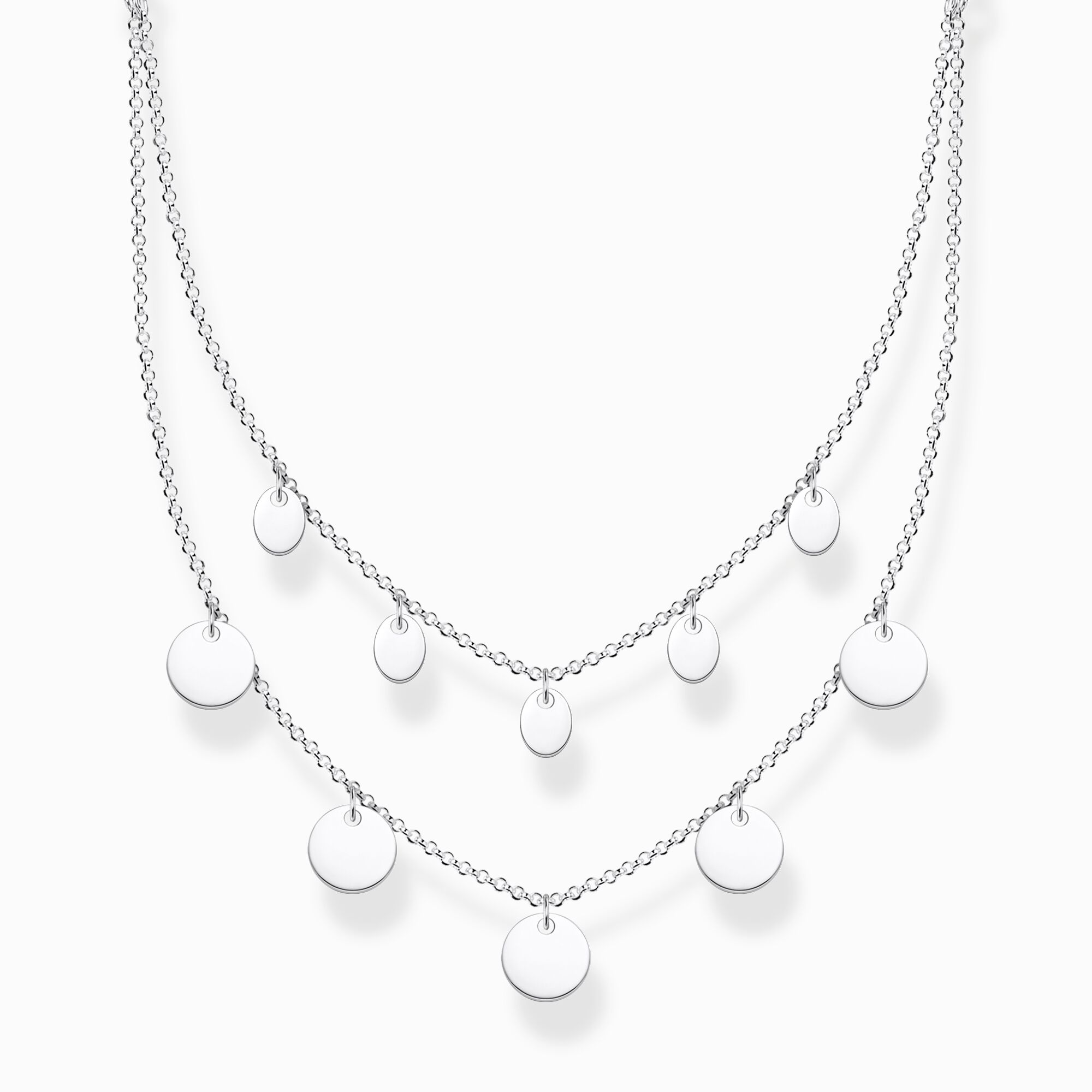 Necklace with discs silver from the Charming Collection collection in the THOMAS SABO online store