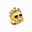Ring Totenkopf K&ouml;nig gold aus der  Kollektion im Online Shop von THOMAS SABO