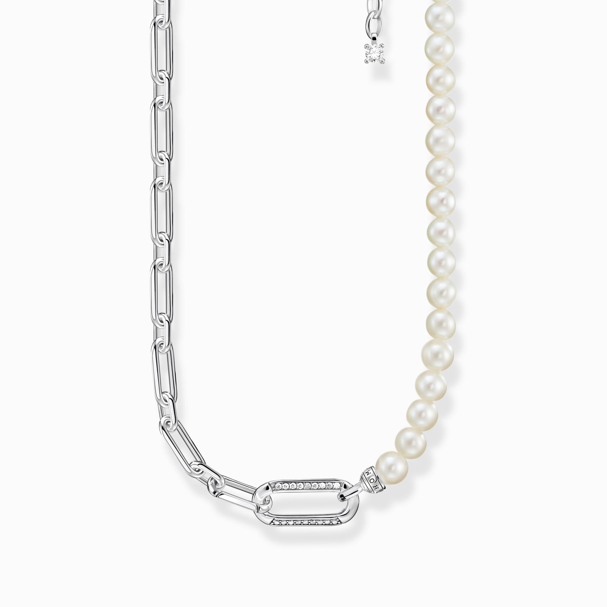 Necklace links and pearls silver from the  collection in the THOMAS SABO online store