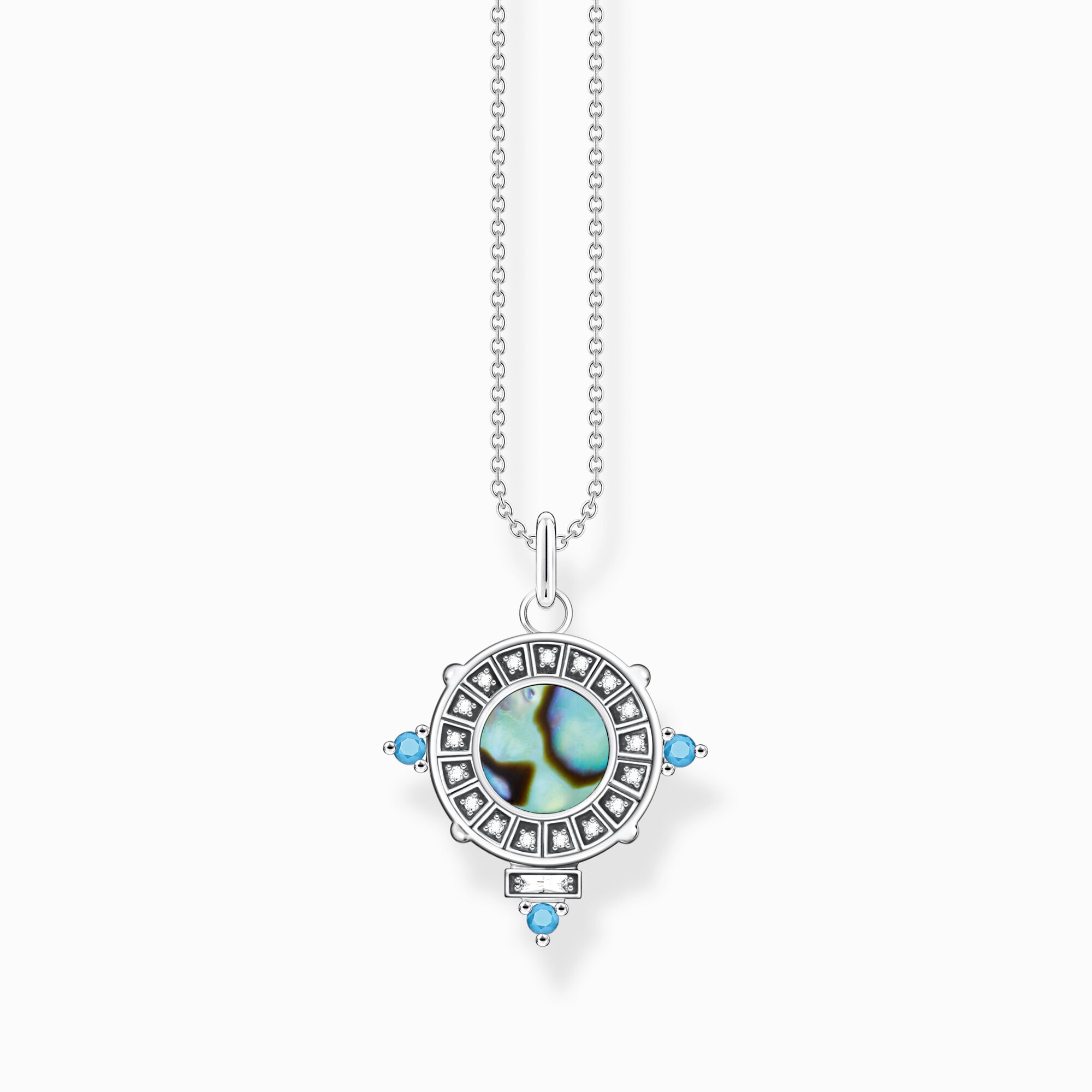 Necklace snake with abalone mother-of-pearl silver from the  collection in the THOMAS SABO online store
