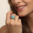Ring ethno skulls turquoise from the  collection in the THOMAS SABO online store