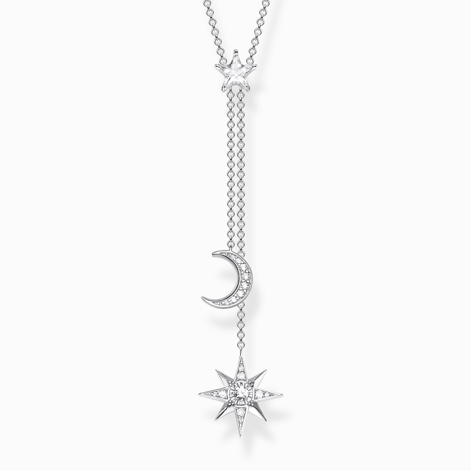 Cadena estrella &amp; luna plata de la colección  en la tienda online de THOMAS SABO