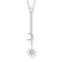 Necklace star and moon silver from the  collection in the THOMAS SABO online store