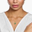 Necklace snake with green malachite gold plated from the  collection in the THOMAS SABO online store