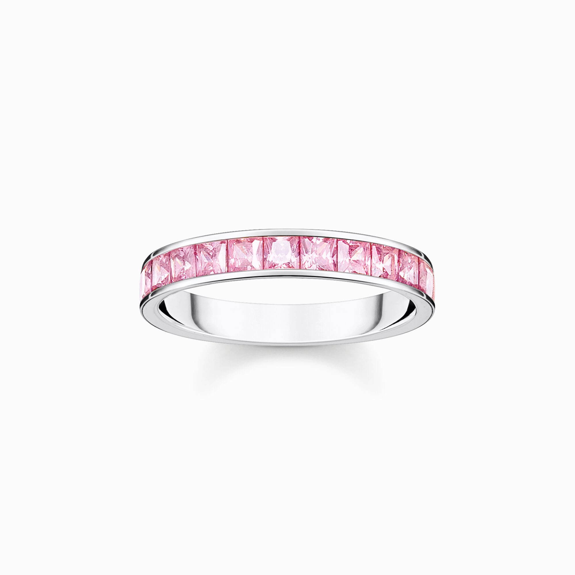 Ring mit pinken Steinen Pav&eacute; Silber aus der  Kollektion im Online Shop von THOMAS SABO