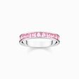 Ring with pink stones pav&eacute; silver from the  collection in the THOMAS SABO online store