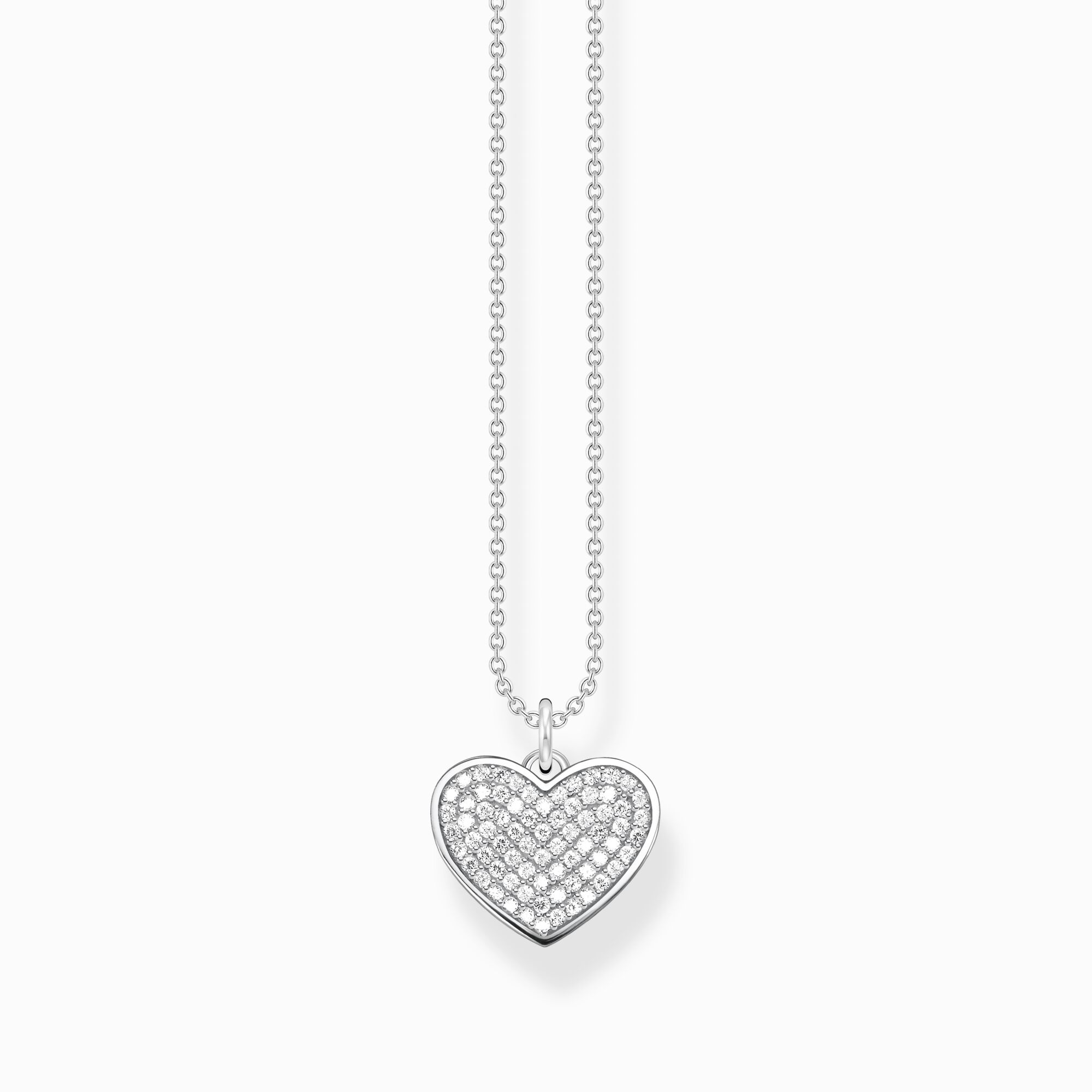Kette mit Herz: Silber, Zirkonia & gravierbar – THOMAS SABO | Silberketten
