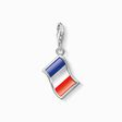 Charm-h&auml;ngsmycke franska flaggan, silver ur kollektionen Charm Club i THOMAS SABO:s onlineshop