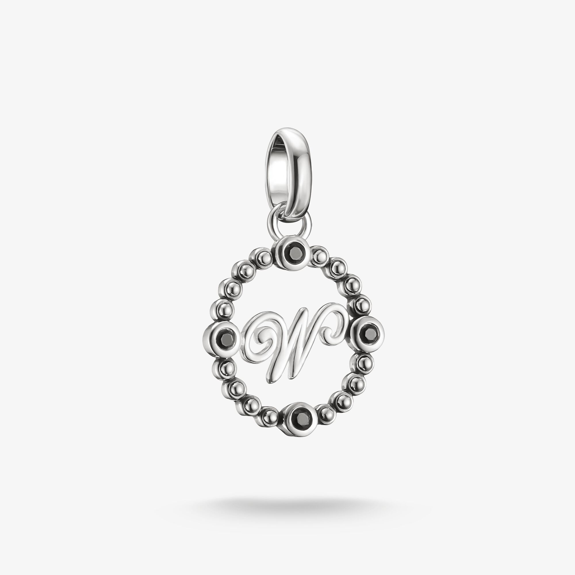 THOMAS SABO Charm-Anhänger Wednesday W Zirkonia Connect Silber, Sterlingsilber, Größe: one size, Unisex