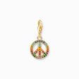 Pendentif Charm peace avec pierres color&eacute;es or de la collection Charm Club dans la boutique en ligne de THOMAS SABO